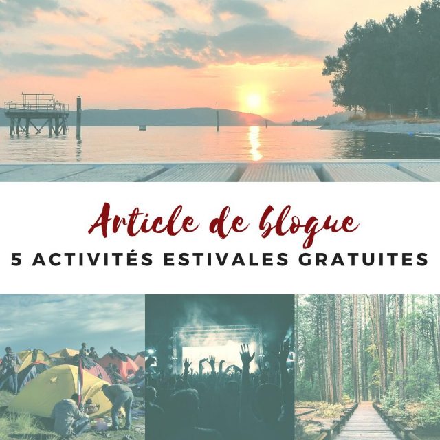 5 activités gratuites